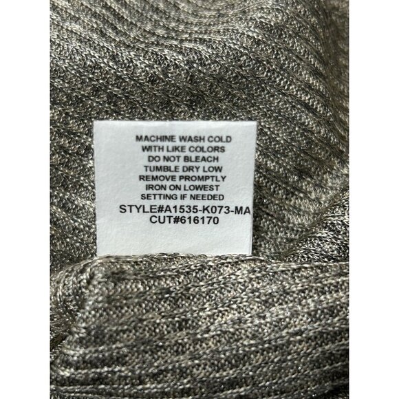 Kim & Cami Metallic Knit Dolman Sleeve Top Sz X-Large - Picture 9 of 10